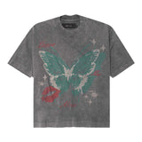 "LEAVE ME ALONE" TEE IN STONE/CASTLETON