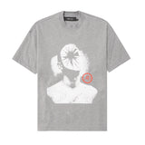 "HEAD SHOT" TEE IN HEATHER GREY