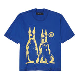 "HELL HOUNDS" TEE IN ELECTRIC BLUE