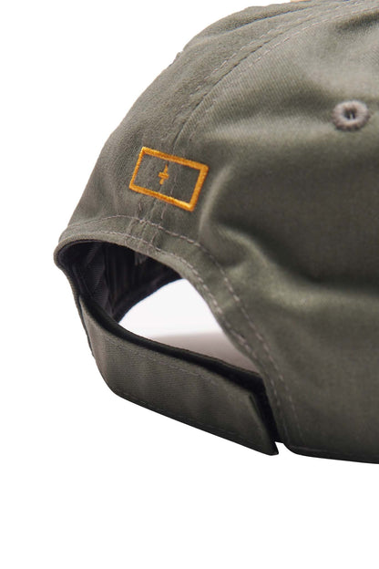 "HITTER" V3 6 PANEL HAT IN OLIVE/CANARY