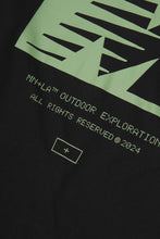 "OUTDOOR EXPLORATION" TEE IN GREEN GLOW