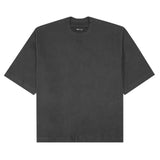 MOCK NECK TEE IN CHARCOAL GREY