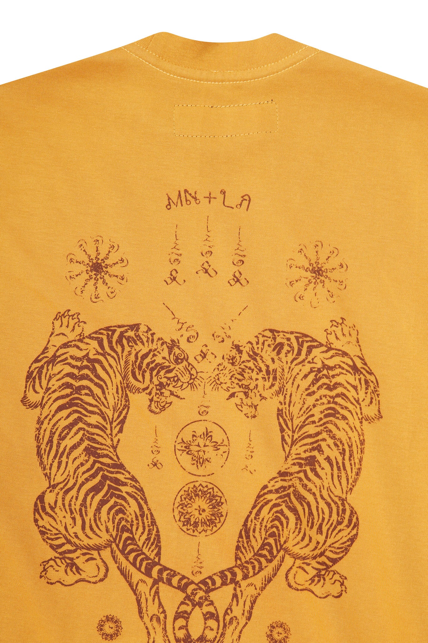 "FCF" TEE IN MUSTARD