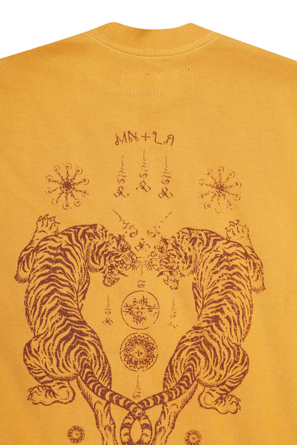 "FCF" TEE IN MUSTARD