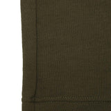 RAW FINISH CROPPED PANTS IN OLIVE