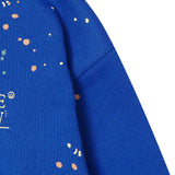 "PAINT SPLAT" LITTLE HUMAN™ HOODIE IN ELECTRIC BLUE