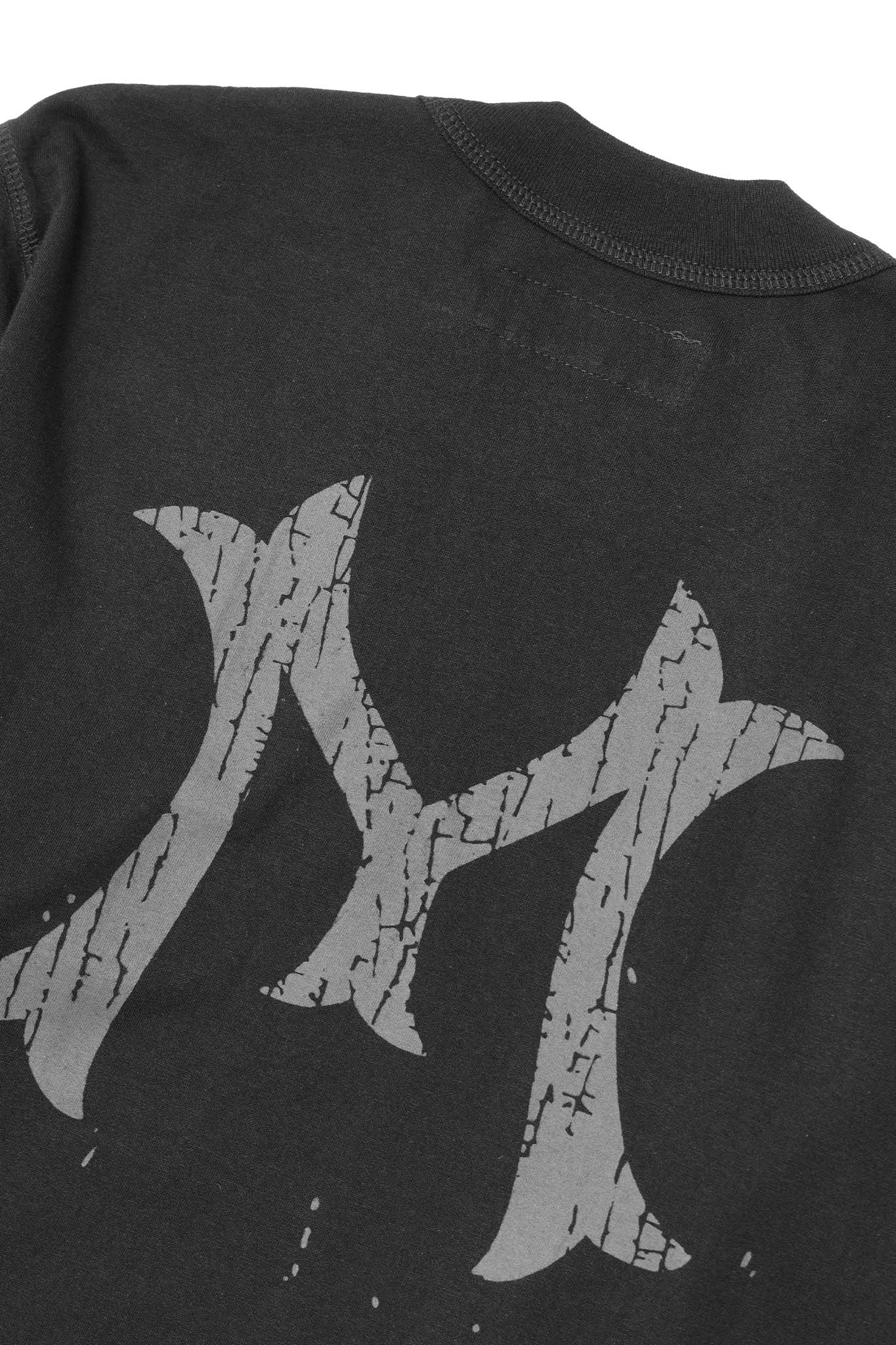 "HITTER" V3 MOCK NECK LITE TEE  IN ANTHRACITE