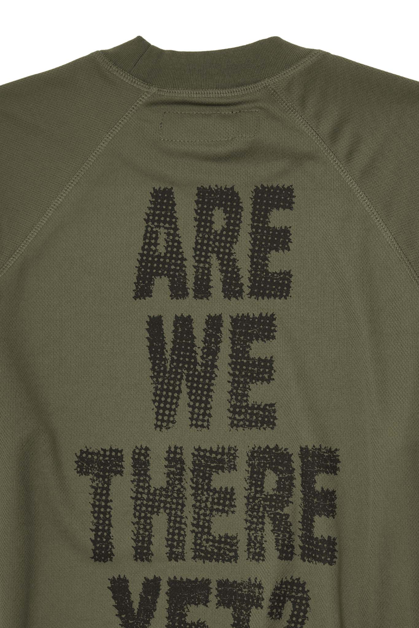 "ARE WE THERE YET?" TEE IN OLIVE