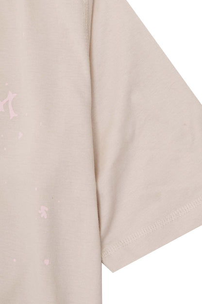 "HITTER" V3 MILITIA MOCK NECK LITE TEE IN PALE ROSE