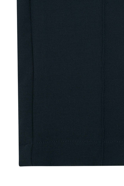 PLEATED CROPPED PANTS IN REGAL BLUE