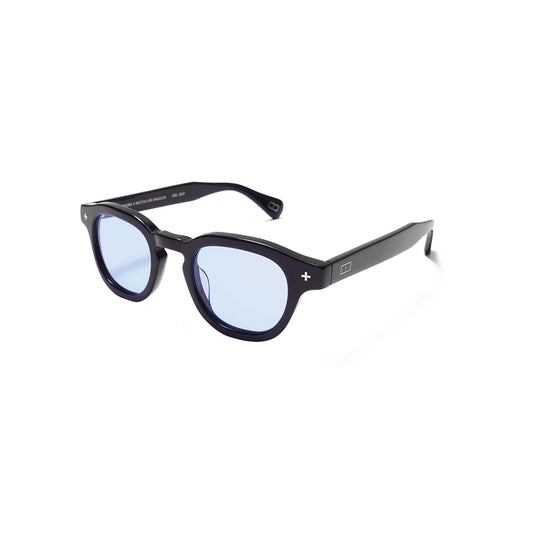 "SURYA UV01 SLIM" PIANO BLACK + AZZURRO BLUE TINTS