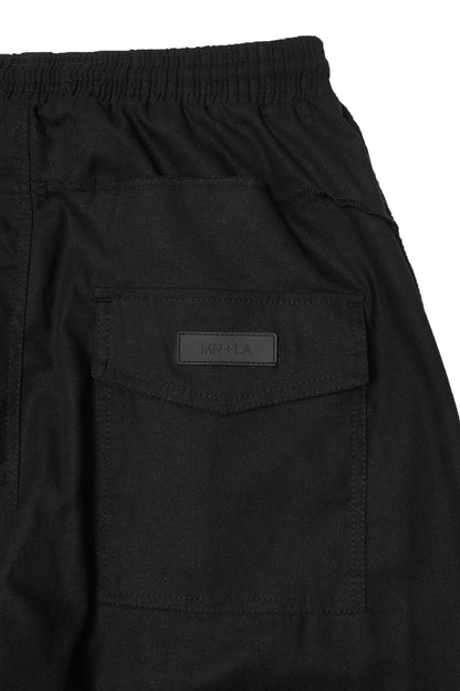 LINEN VEIN PANTS IN GRAPHITE