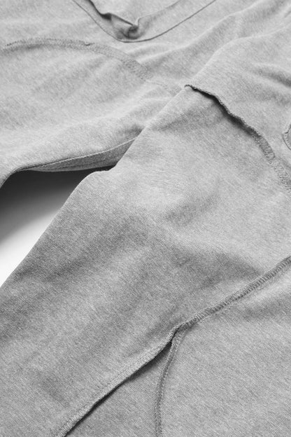 VEINS FRENCH TERRY PANTS IN HEATHER GREY