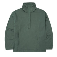 QUARTER ZIP L/S TEE IN MOSS