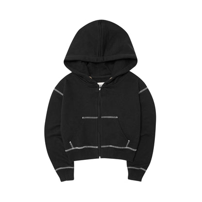 LITTLE HUMAN™ ZIP HOODIE IN ANTHRACITE