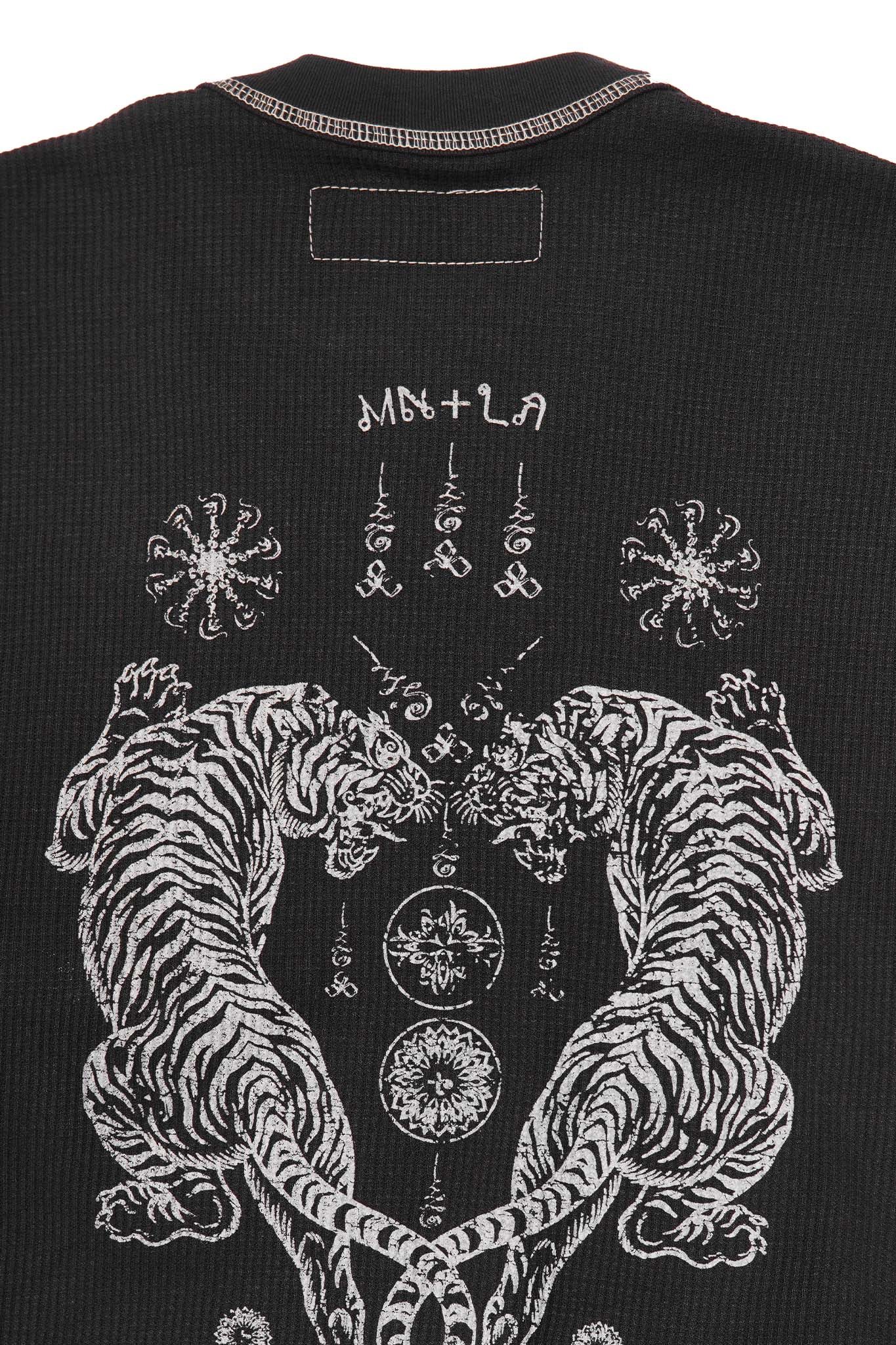 "FCF" WAFFLE TEE IN ANTHRACITE/WHITE