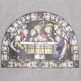 "LAST SUPPER" LONGSLEEVE TEE IN HEATHER GREY