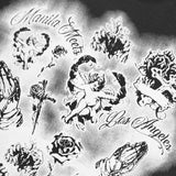 "CITY OF ANGELS" HOODIE IN ANTHRACITE