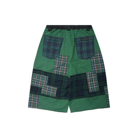 TERRA SHORTS IN PLAID MOSAIC