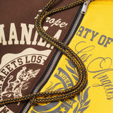 MN+LA™ SPLIT HOODIE IN WOOD/MUSTARD