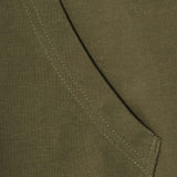 M'$ PAISLEY PATCHWORK MILITIA HOODIE IN OLIVE