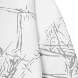 "WIRE WORK" HOODIE IN ARCTIC