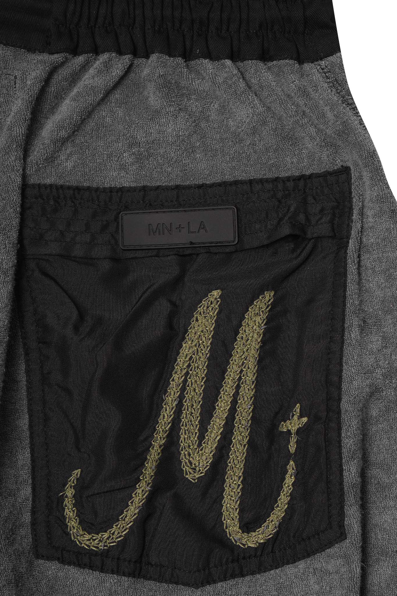 M+ TOWEL BOOTCUT PANTS IN CEMENT