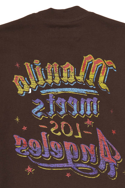 "CARNIVAL" ULTRA HEAVY TEE IN WOOD