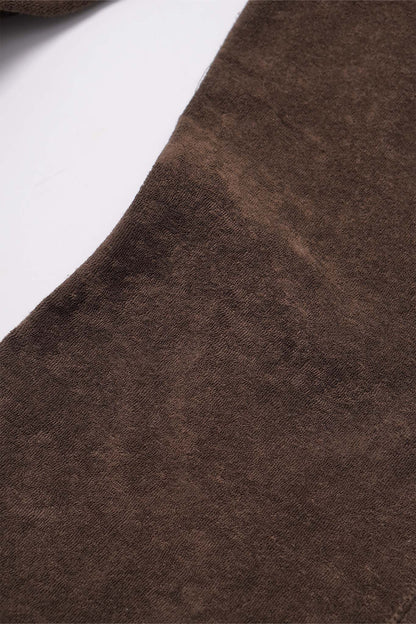 M+ TOWEL BOOTCUT PANTS IN WOOD