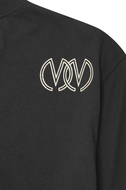 TWIN M'$ LOUNGE TEE IN CAVIAR