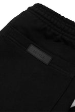 FRENCH TERRY RAW FINISH BOOTCUT PANTS IN ANTHRACITE