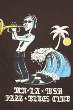 "JAZZ & BLUES CLUB" TEE IN WOOD BY WSH X MNLA™