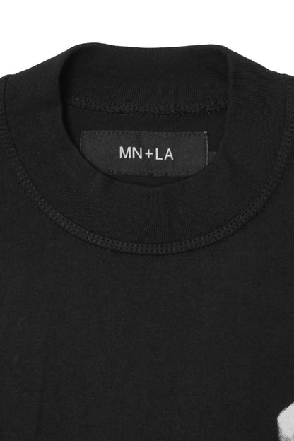 "SEE NO EVIL" TEE IN CAVIAR