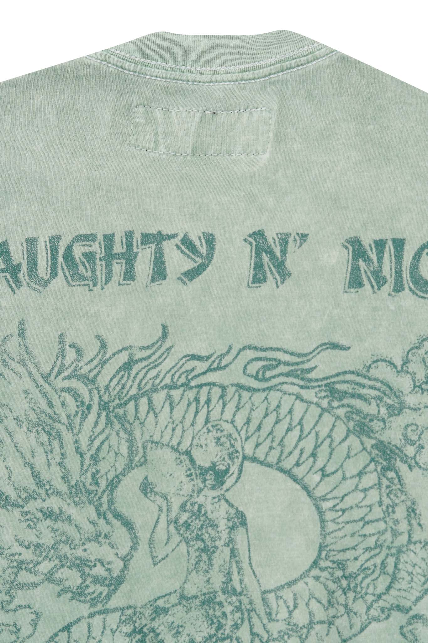 NAUGHTY N' NICE "DRAGON'S LUCK" TEE IN TEMPLE JADE
