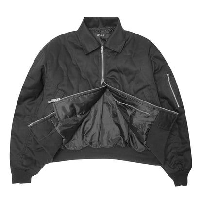 FLIGHT BOMBER JACKET IN GRAPHITE