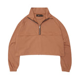 M+ QUARTER ZIP L/S TEE V2 IN APRICOT