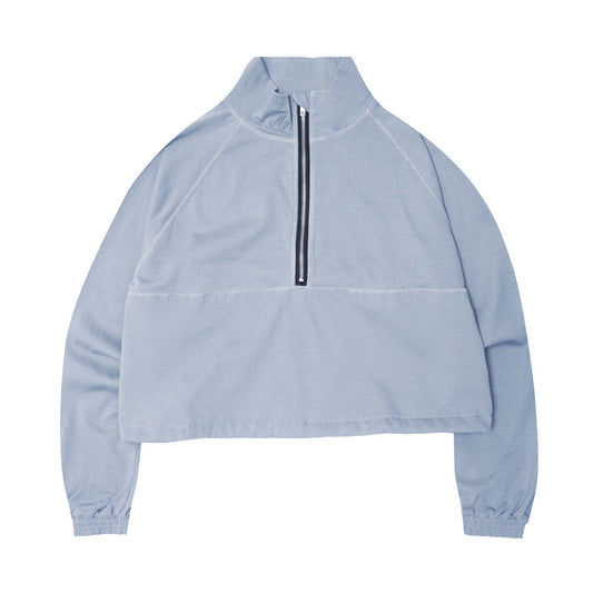 M+ QUARTER ZIP L/S TEE V2 IN SIERRA BLUE