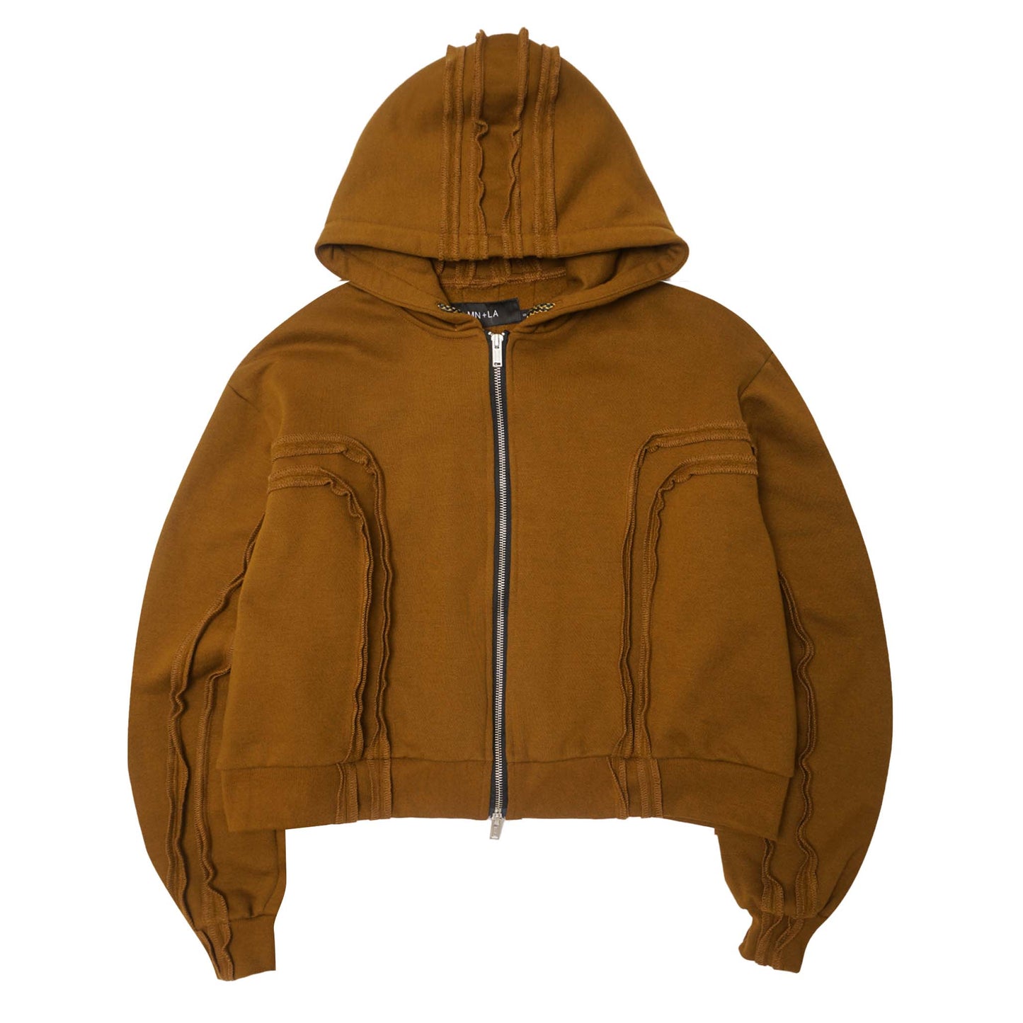 CROSS FORGED ZIP HOODIE IN RUST