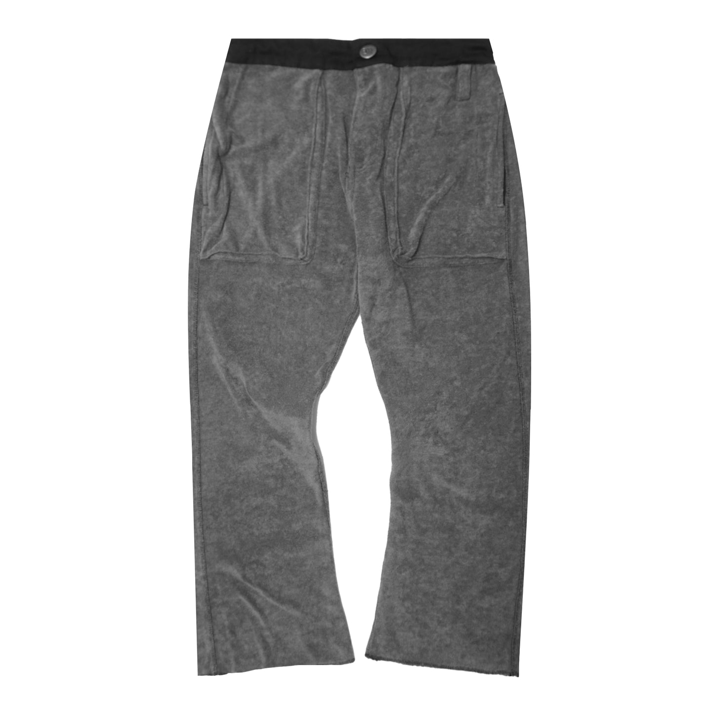 M+ TOWEL BOOTCUT PANTS IN CEMENT
