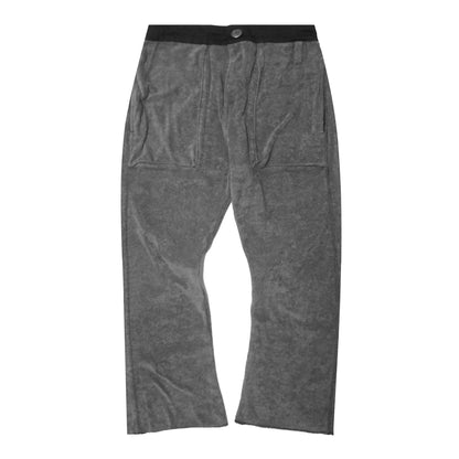 M+ TOWEL BOOTCUT PANTS IN CEMENT