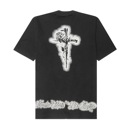 "CITY OF ANGELS" TEE IN ANTHRACITE