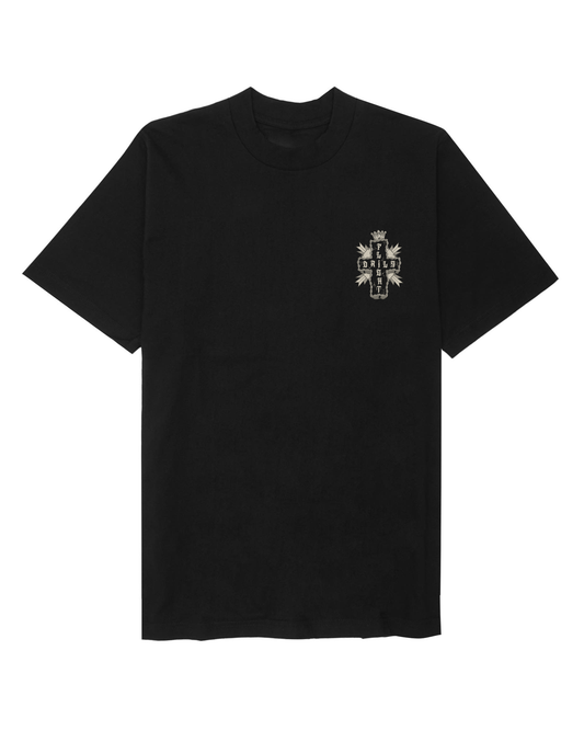 "OLD TESTAMENT" TEE IN ANTHRACITE
