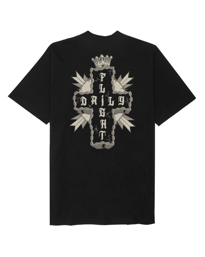 "OLD TESTAMENT" TEE IN ANTHRACITE