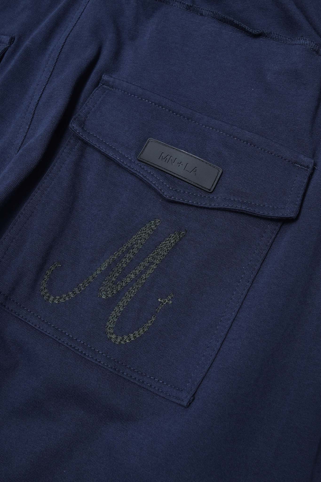 M+ VEINS PANTS IN NAVY