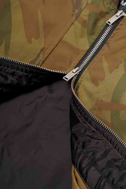 "FLOW" BOMBER JACKET IN JUNGLE CAMO