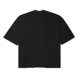 WAFFLE WEAVE MOCK NECK TEE V4 IN ANTHRACITE
