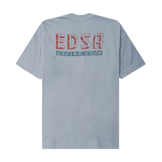 "EDSA RACING CLUB" TEE IN GLACIER