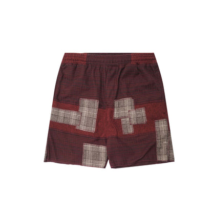 "MERLOT PLAID" LOUNGE SHORTS