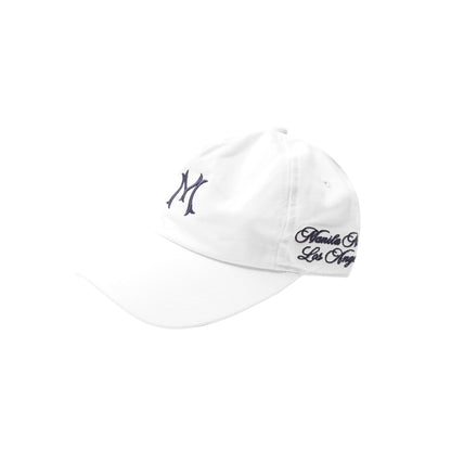 "HITTER" V3 5 PANEL HAT IN WHITE/NAVY