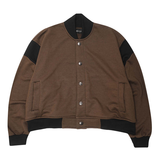 BRONCO VARSITY JACKET IN OLIVE DRAB